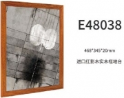 [사전 예약] E48038 Imported red shadow wood solid wood frame Display（airport apron）