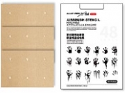 [사전 예약] L00002 Airbrush stencil handprint 1/48