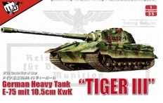 [사전 예약] UA35013 1/35 German WWII E-75 heavy tank "King tiger III"with 105mm gun