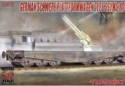 [사전 예약] UA72043 1/72 Germany Schwerer plattformwagen type ssyms 80