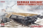 [사전 예약] UA72086 1/72 German Railway Schwerer Plattformwagen Type ssys 1+1 pack