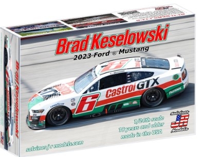 [사전 예약] SJM-2023BK 1/24 Brad Keselowski 2023 NASCAR Ford Mustang Race Car (Castrol GTX) (Ltd Prod)