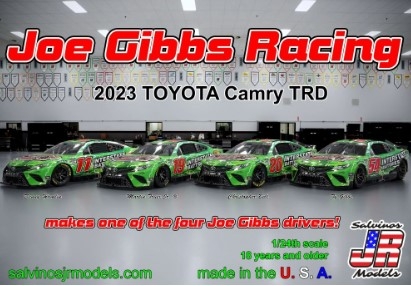 [사전 예약] SJM-2023IB 1/24 Joe Gibbs Racing Multi Drivers 2023 NASCAR Toyota Camry TRD Race Car (Interstate Batteries) (Ltd Prod)