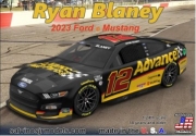 [사전 예약] SJM-2023RBA 1/24 Ryan Blaney 2023 NASCAR Ford Mustang Race Car (Advanced Auto) (Ltd Prod)