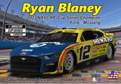 [사전 예약] SJM-2023RBPX 1/24 Ryan Blaney 2023 NASCAR Ford Mustang Champion Race Car (Phoenix Raceway) (Ltd Prod)
