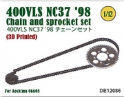[사전 예약] DE12086 1/12 400VLS NC37 '98 Chain & Sprocket set for Aoshima