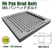 [사전 예약] MD12012 1/12 M6 Pan Head Bolts (dia. 1,47mm) - 121 pcs