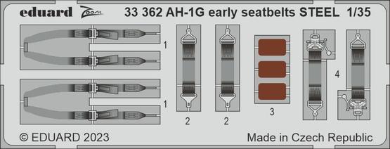 33362 1/35 AH-1G early seatbelts STEEL 1/35 ICM