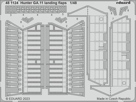 481124 1/48 Hunter GA.11 landing flaps 1/48 AIRFIX