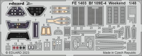 [사전 예약] FE1403 1/48 Bf 109E-4 Weekend 1/48 EDUARD