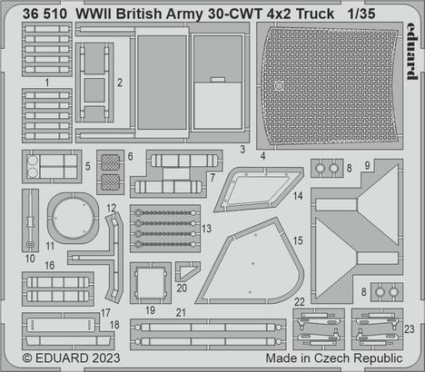 [사전 예약] 36510 1/35 WWII British Army 30-CWT 4x2 Truck 1/35 AIRFIX