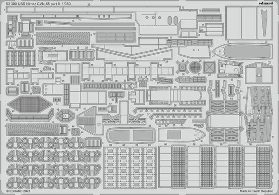 53300 1/350 USS Nimitz CVN-68 part 6 1/350 TRUMPETER