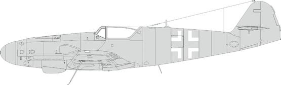 EX985 1/48 Bf 109K national insignia 1/48 EDUARD