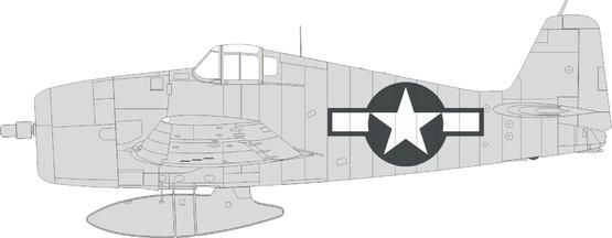 EX996 1/48 F6F-3 US national insignia 1/48 EDUARD