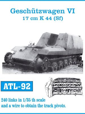 [사전 예약] ATL-092 1/35 Geschützwagen VI 17cm K44 (Sf)