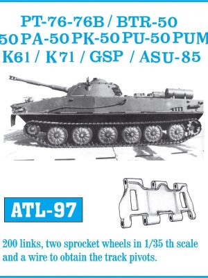 [사전 예약] ATL-097 1/35 PT-76 – 76B / BTR-50 – 50P – 50PA – 50PK – 50PU – 50PUM / K-61 / K-71 / GSP / ASU-85