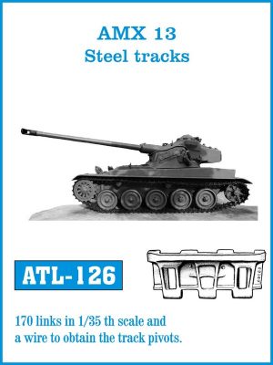 [사전 예약] ATL-126 1/35 AMX 13 Steel tracks