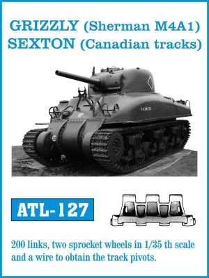 [사전 예약] ATL-127 1/35 GRIZZLY (Sherman M4A1), SEXTON (Canadian tracks)