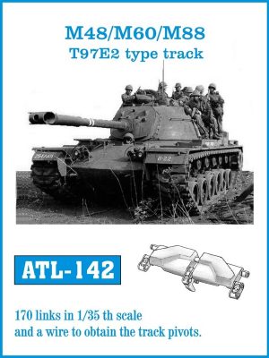 [사전 예약] ATL-142 1/35 M48/M60/M88 T97E2 type track
