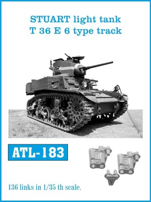[사전 예약] ATL-183 1/35 STUART light tank T 36 E 6 type track