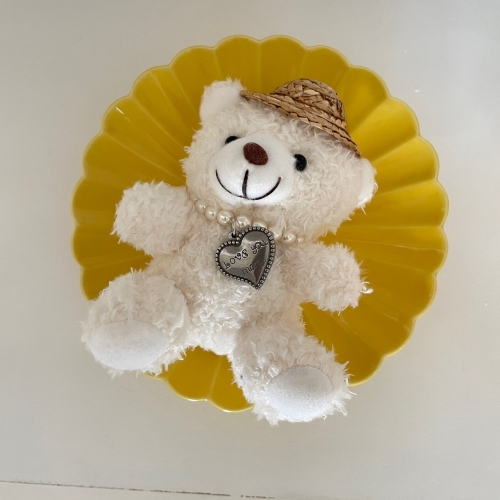 "휴가 선물" 밀짚모자 휴가중 곰 인형 키링 [3종 택1] 열쇠고리 가방고리 백참